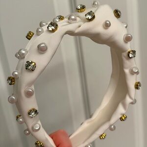 Lilly Pulitzer Knot Embellished Headband with Pearls and Crystals